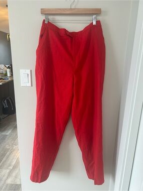Vintage Marnie west red wool blend trousers